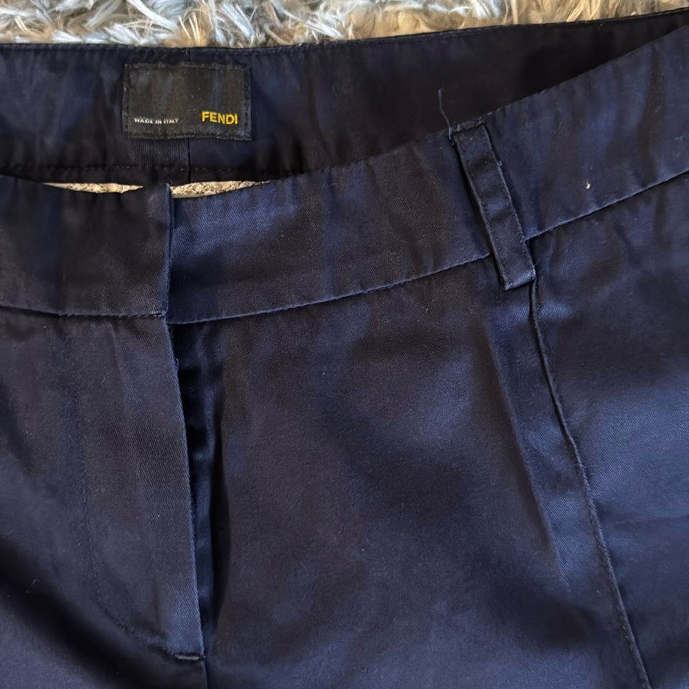 Fendi trousers in dark blue - cotton blend - Comfortable and stylish!! EUC
